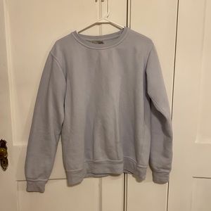 blue crew neck sweatshirt